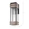 Nuvo Homestead 1-Lgt Medium Wall Lantern - Matte Black & Wood / Clear Seed 60/7541 - alternate 8